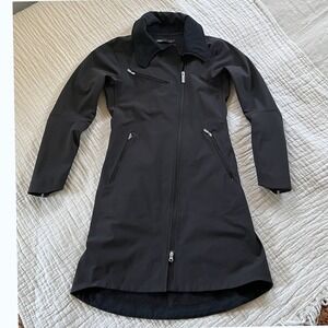 Nau Trench Rain Coat Womens XS Black